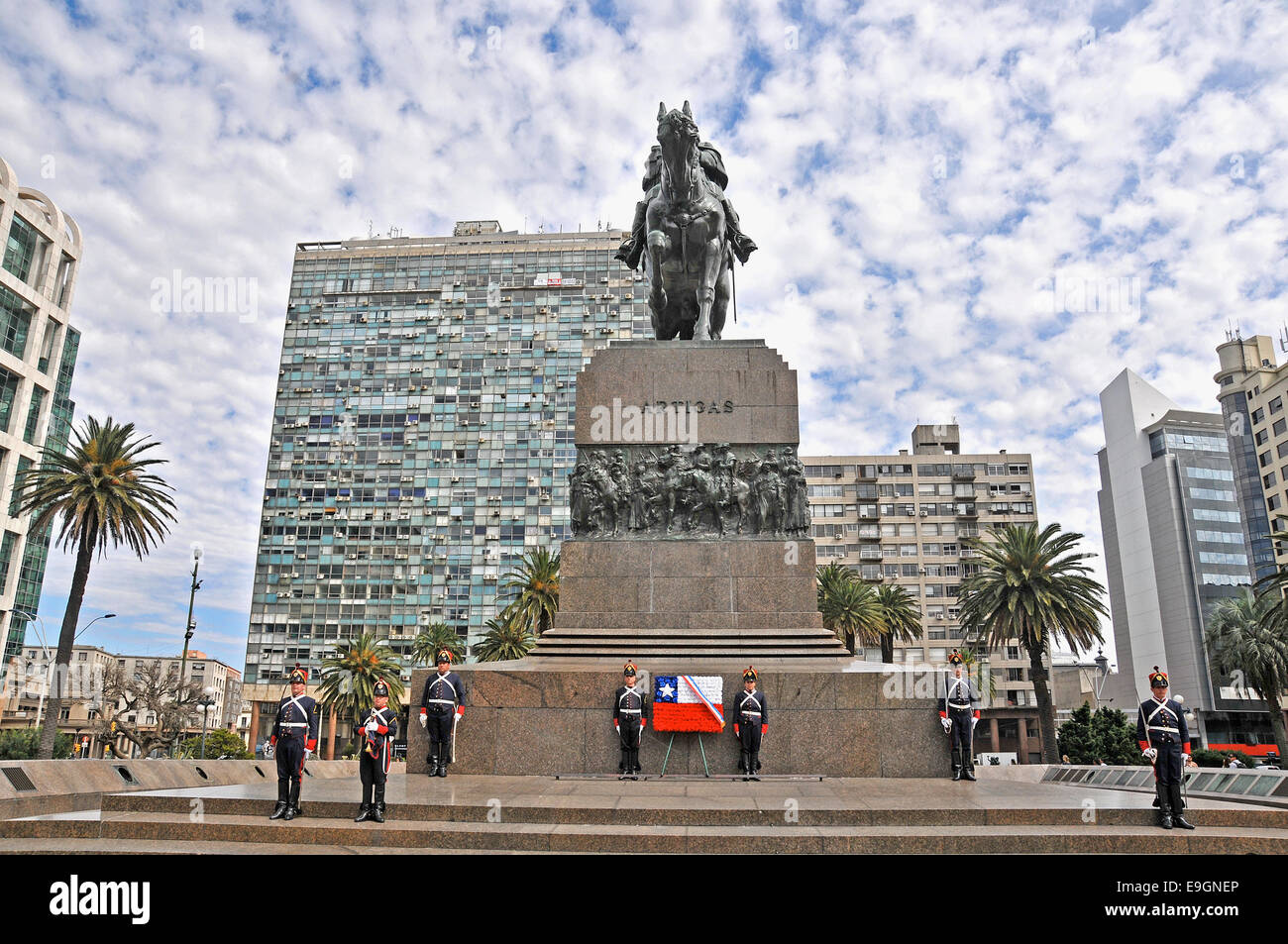 Piazza Indipendenza Montevideo Uruguay Foto Stock