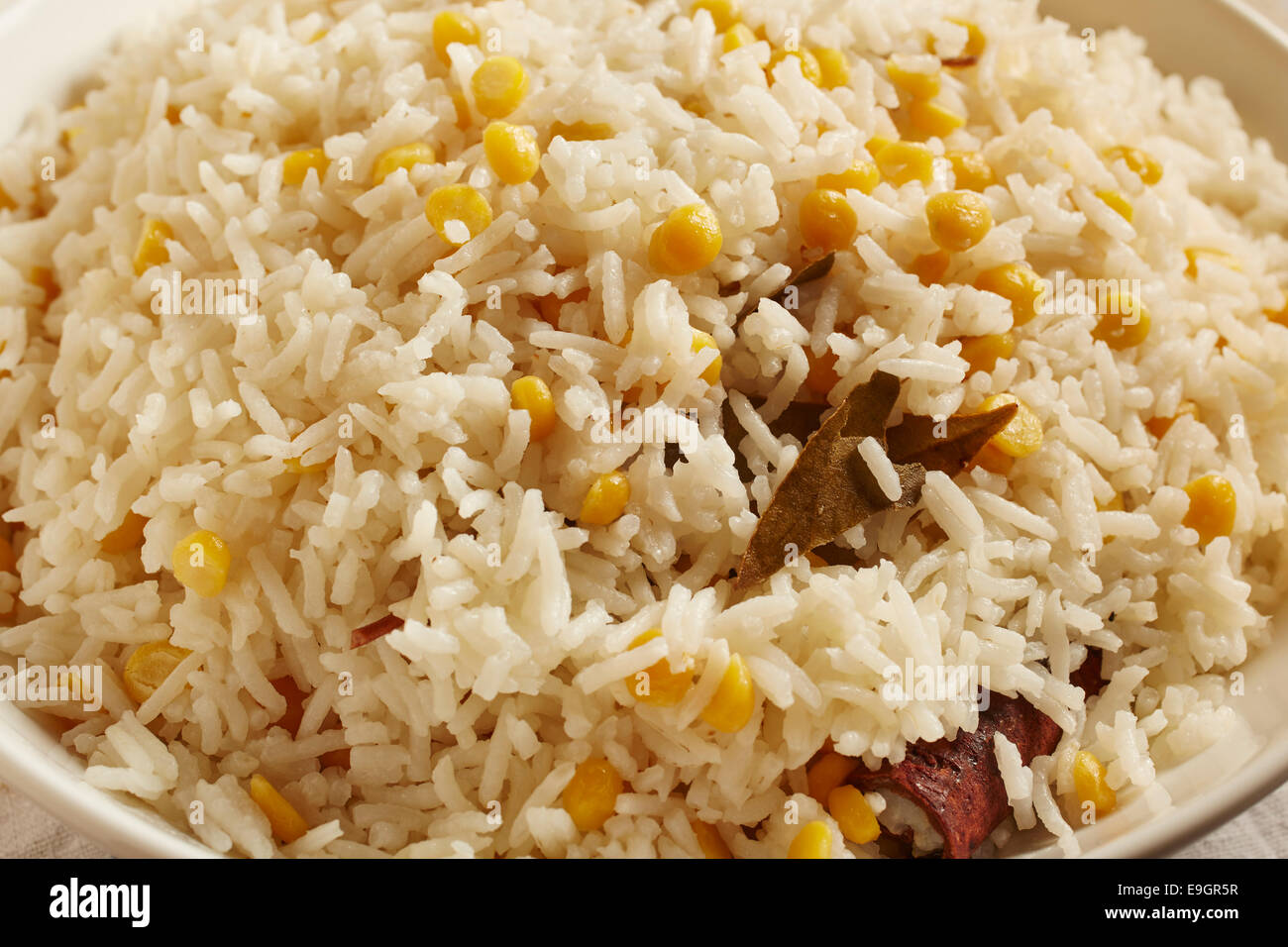 Stile Burmese di riso e lenticchie Foto Stock