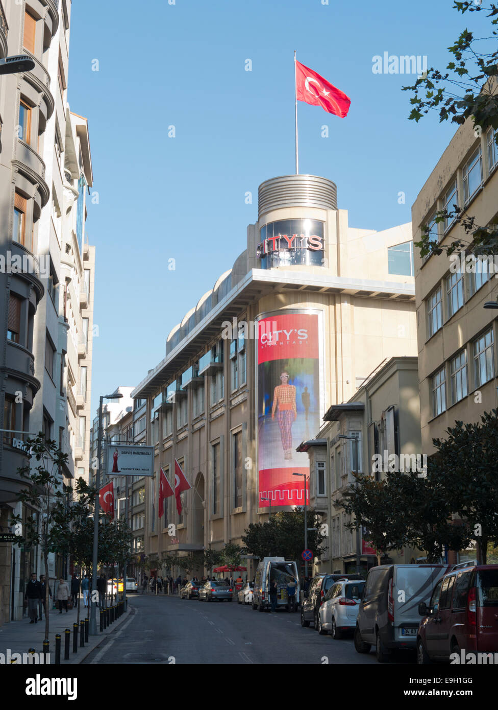 Della città in Nişantaşı in Istanbul Foto Stock