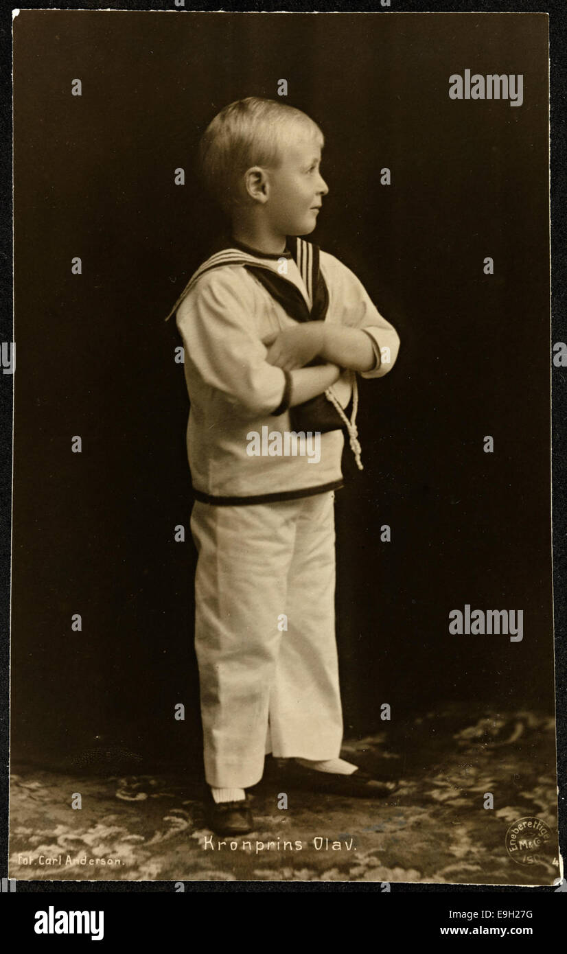 Kronprins Olav, 1907 Foto Stock
