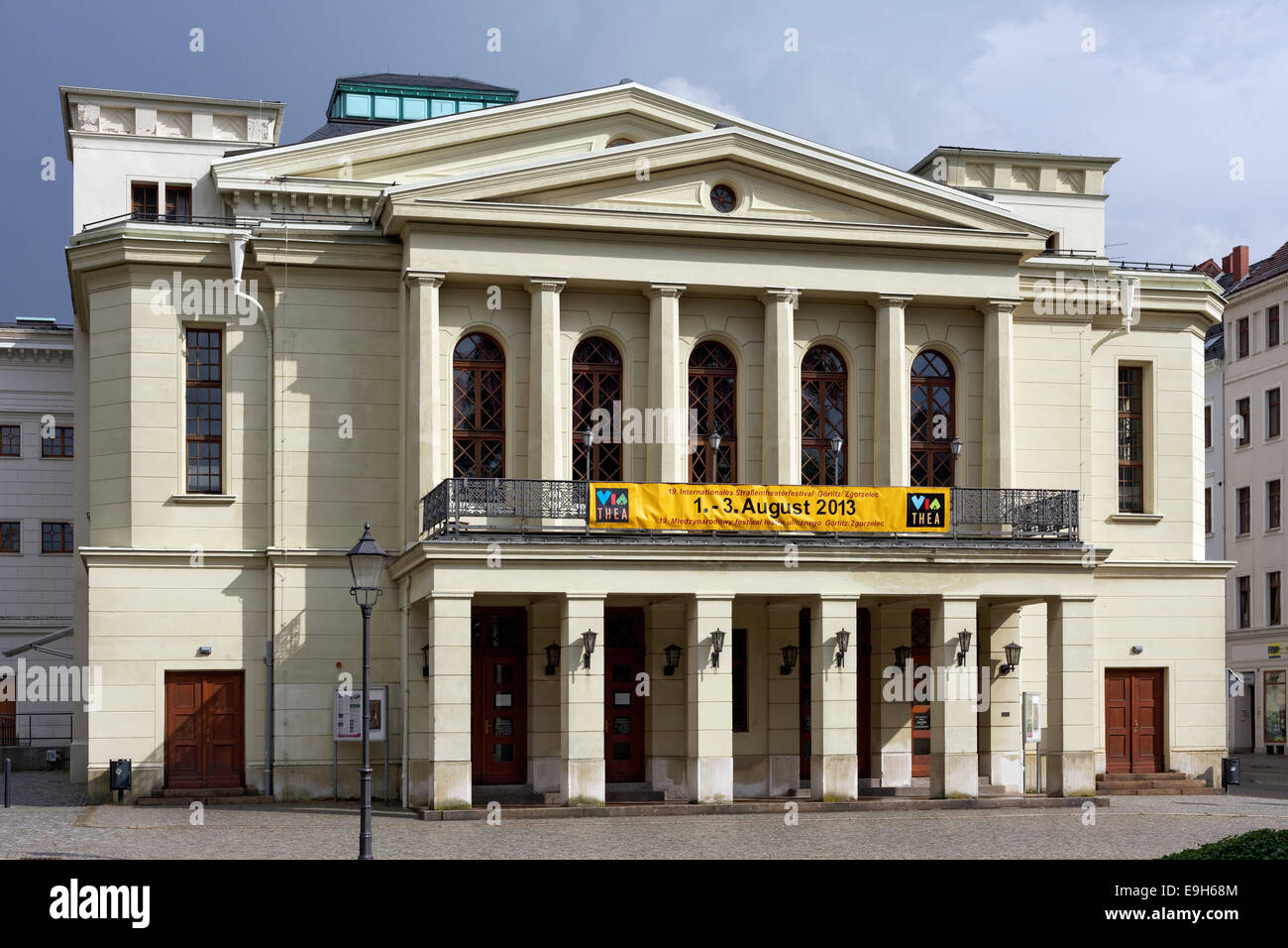 Gerhart Hauptmann Theatre, Zittau, Görlitz, Bassa Sassonia, Germania Foto Stock