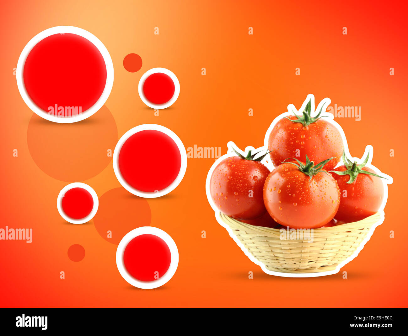 pomodori freschi Foto Stock