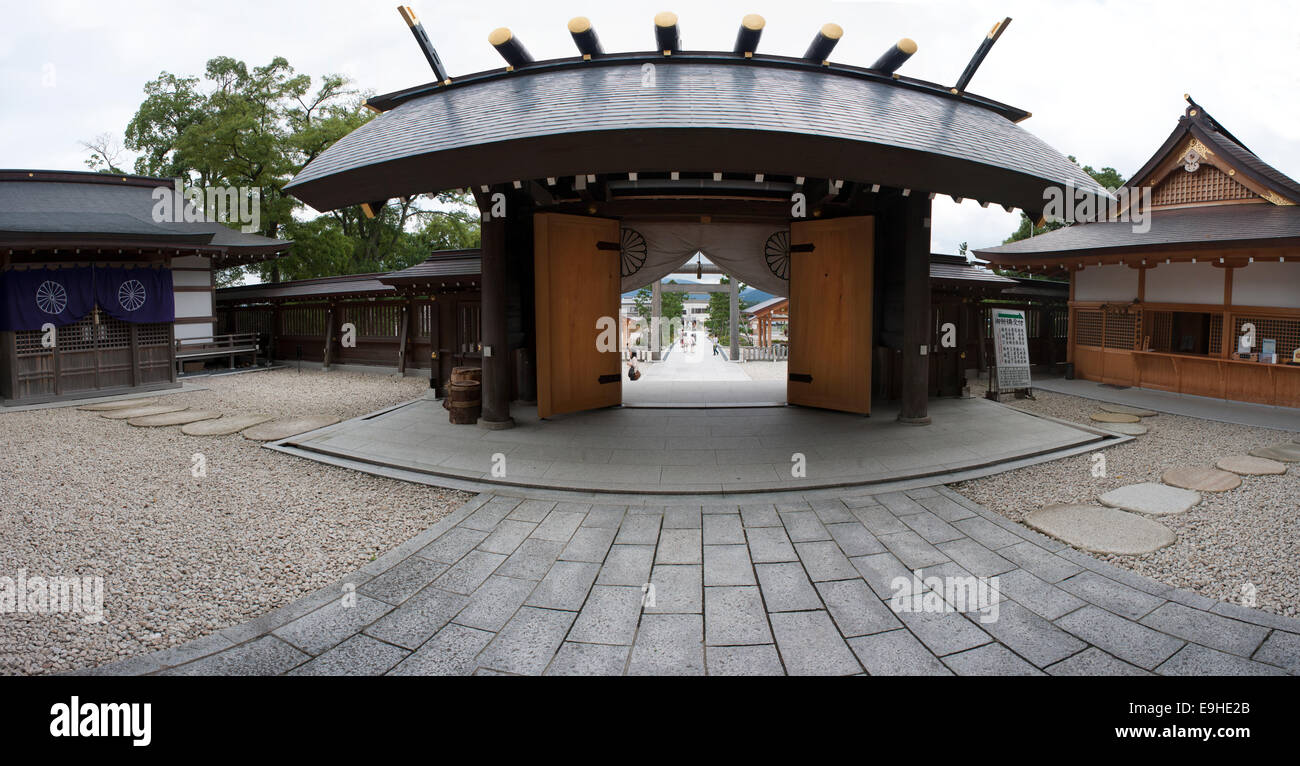 Motoise Kono Santuario ingresso, Amanohashidate, Giappone. Foto Stock