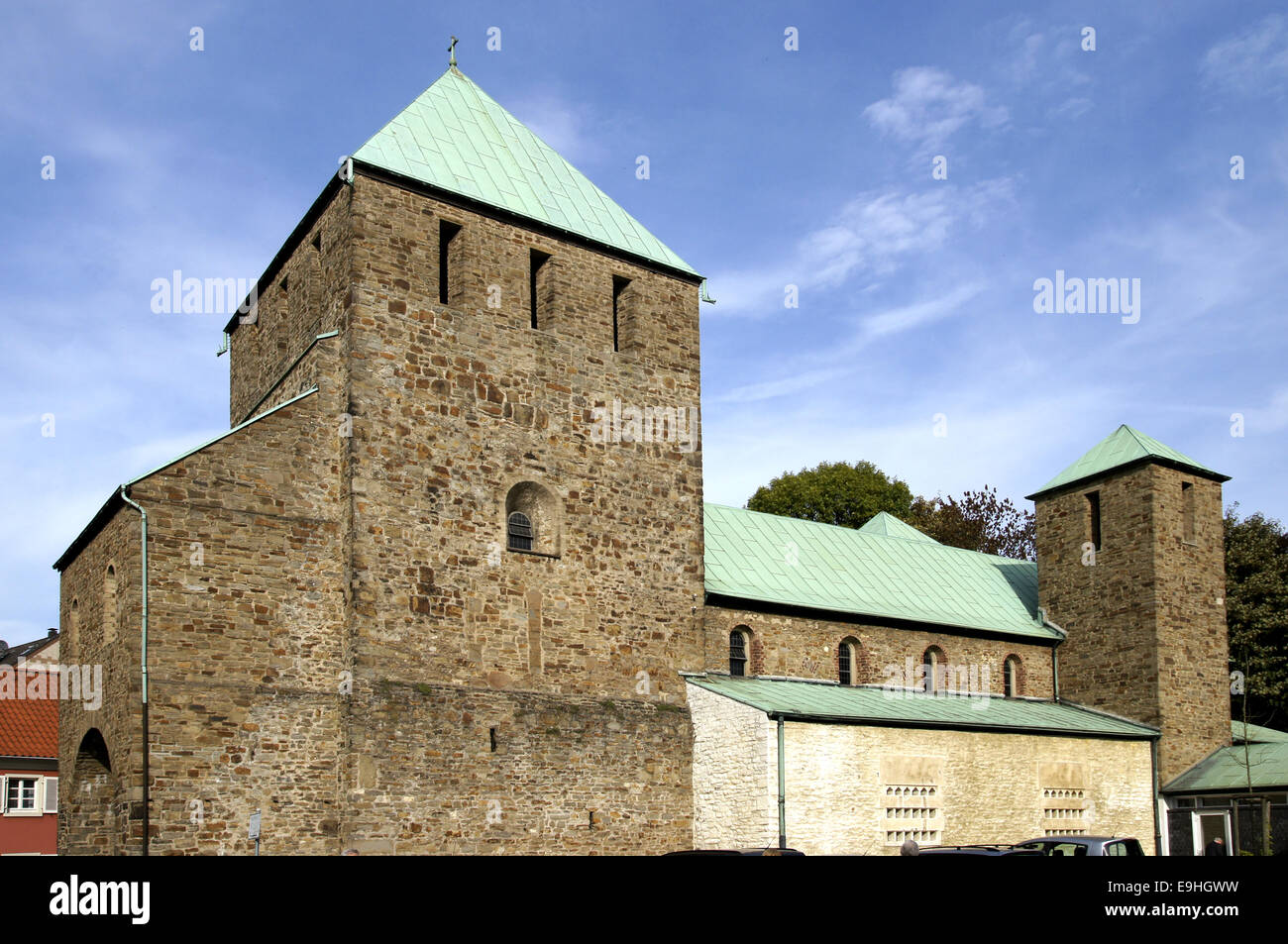 San-Lucius-Church in Essen-Werden, Germania Foto Stock