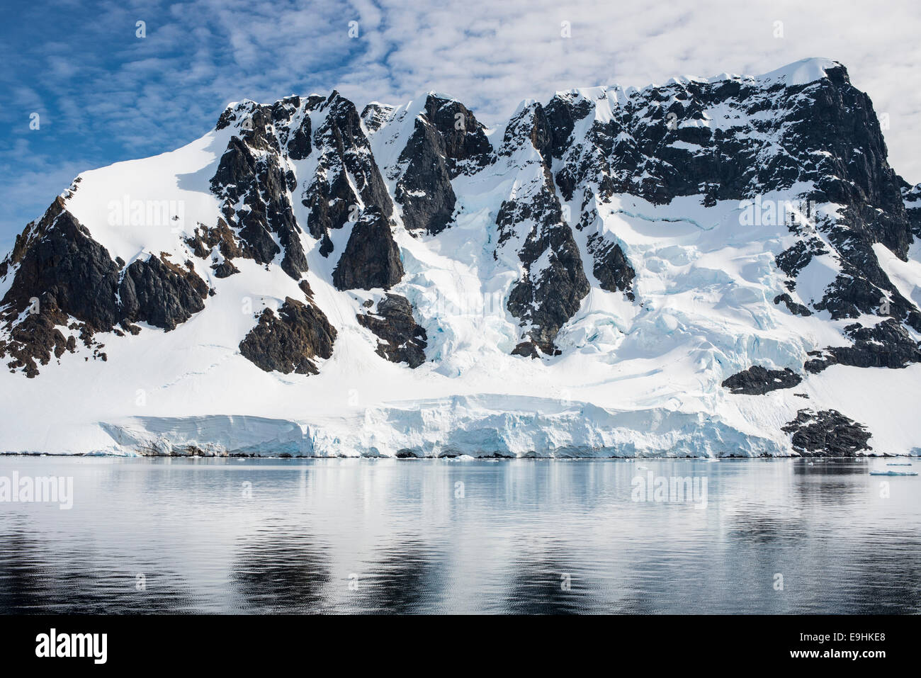Il ghiacciaio antartico Foto Stock