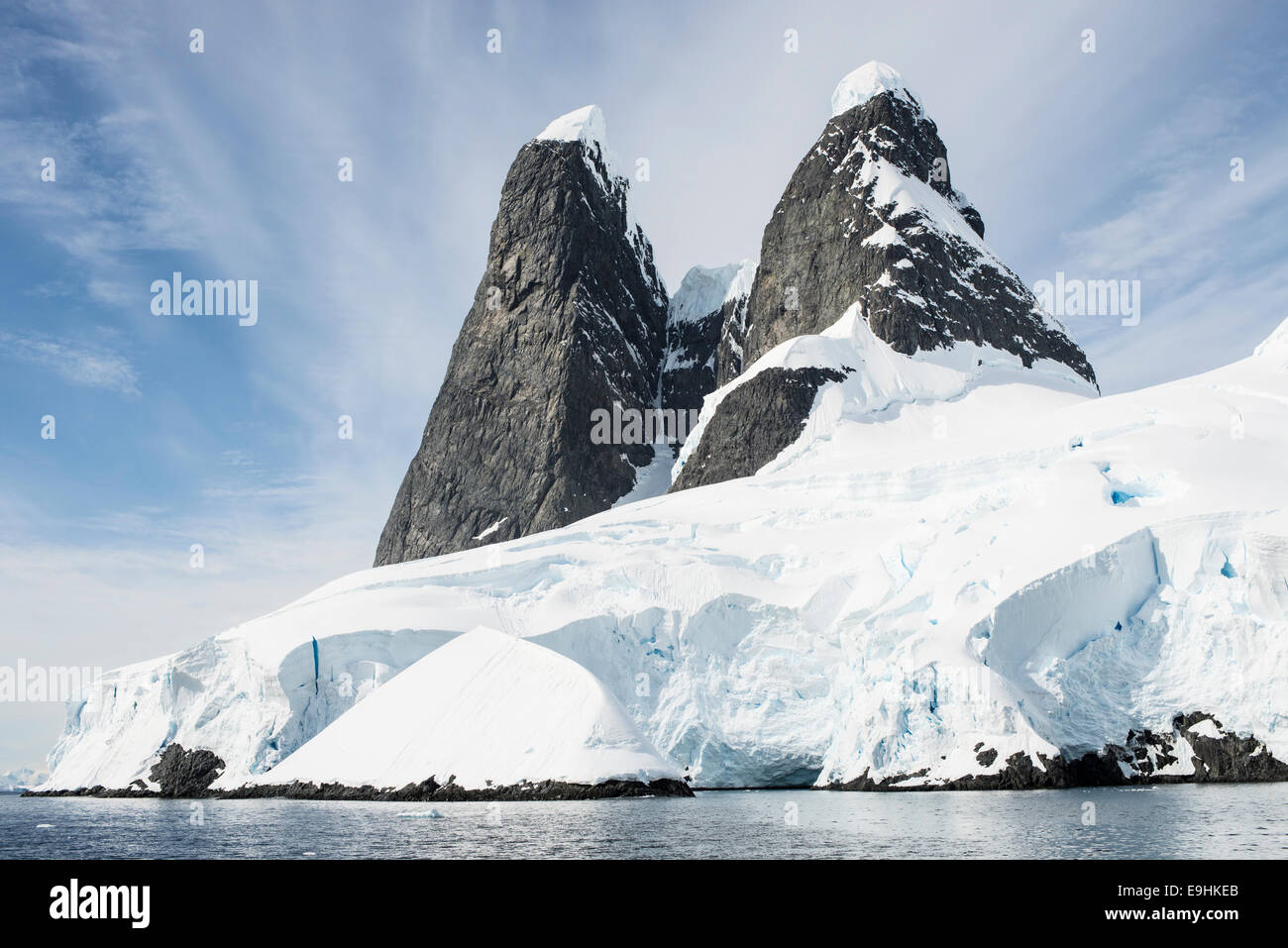 Unà picchi, Renard è., Antartide Foto Stock