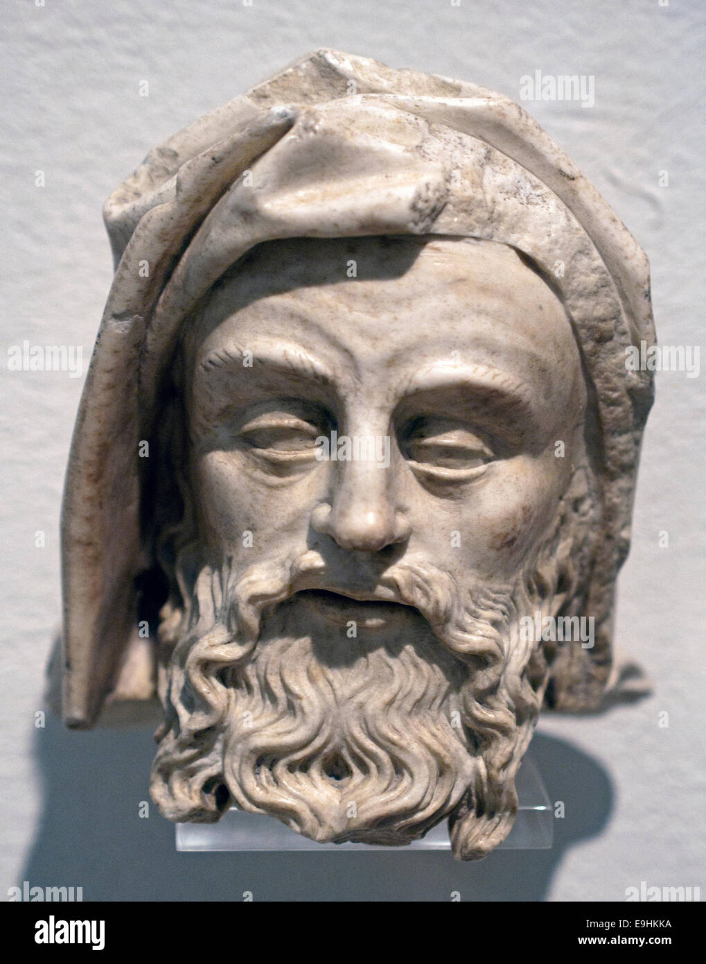 Maschera statua reclinata del Cardinale Bertrand de Deaux 1355 Avignon Francia - Francese Foto Stock