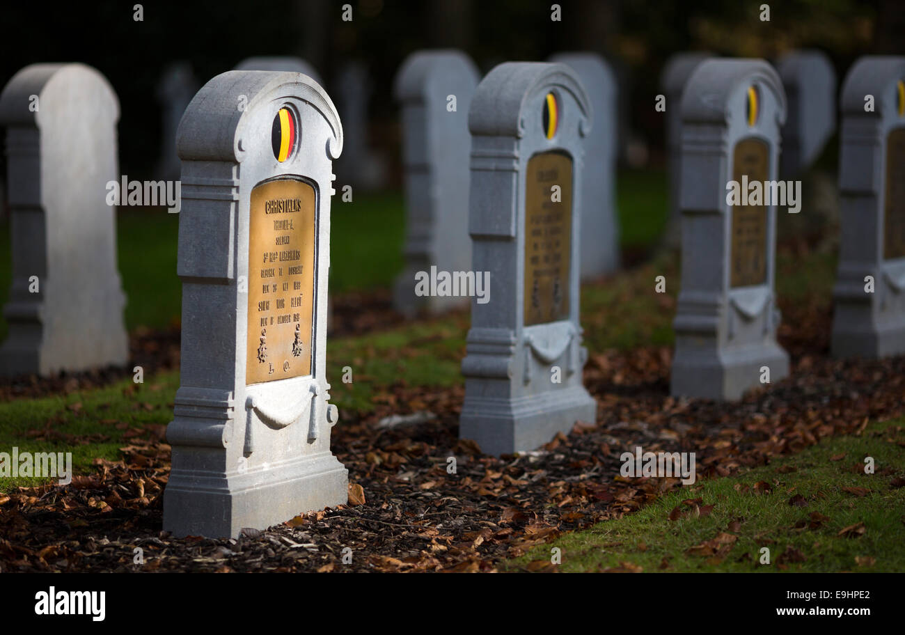 Cimitero belga Houthulst, Belgio. Foto Stock