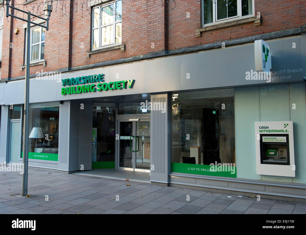 Yorkshire Building Society (YBS) ramo a Cardiff, nel Galles del Sud. Foto Stock