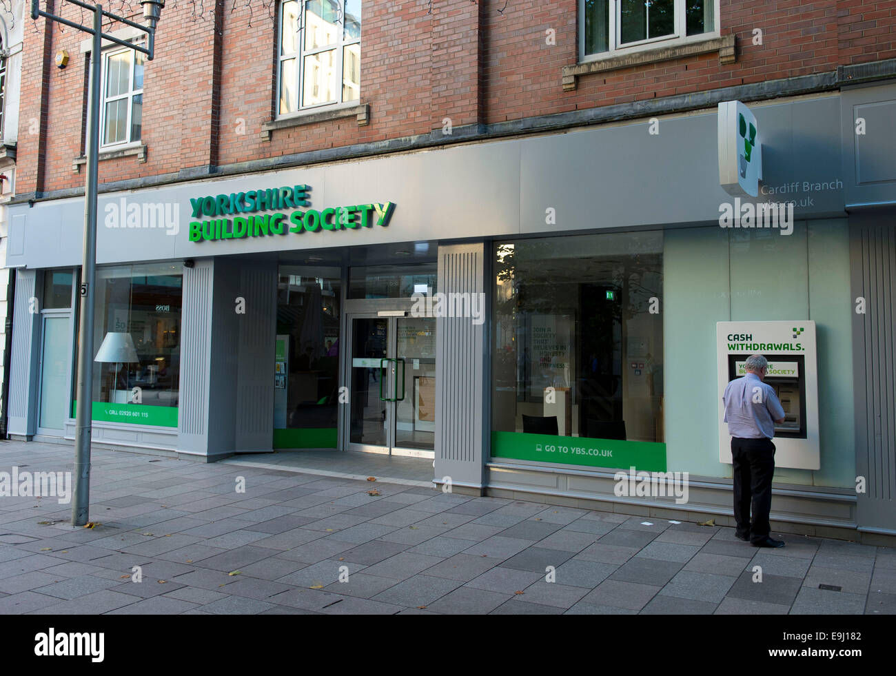 Yorkshire Building Society (YBS) ramo a Cardiff, nel Galles del Sud. Foto Stock