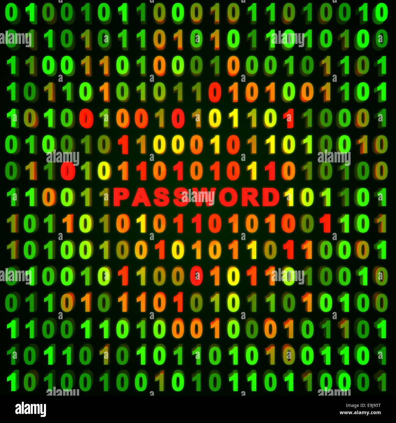 Computer sfondo astratto - password Foto Stock