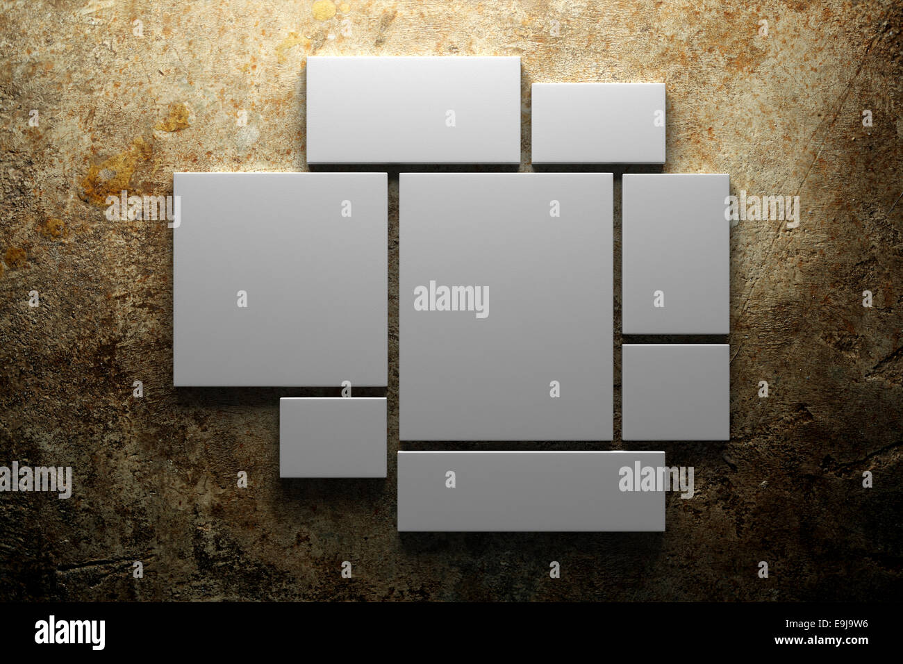 Tela vuota sullo sfondo Foto Stock