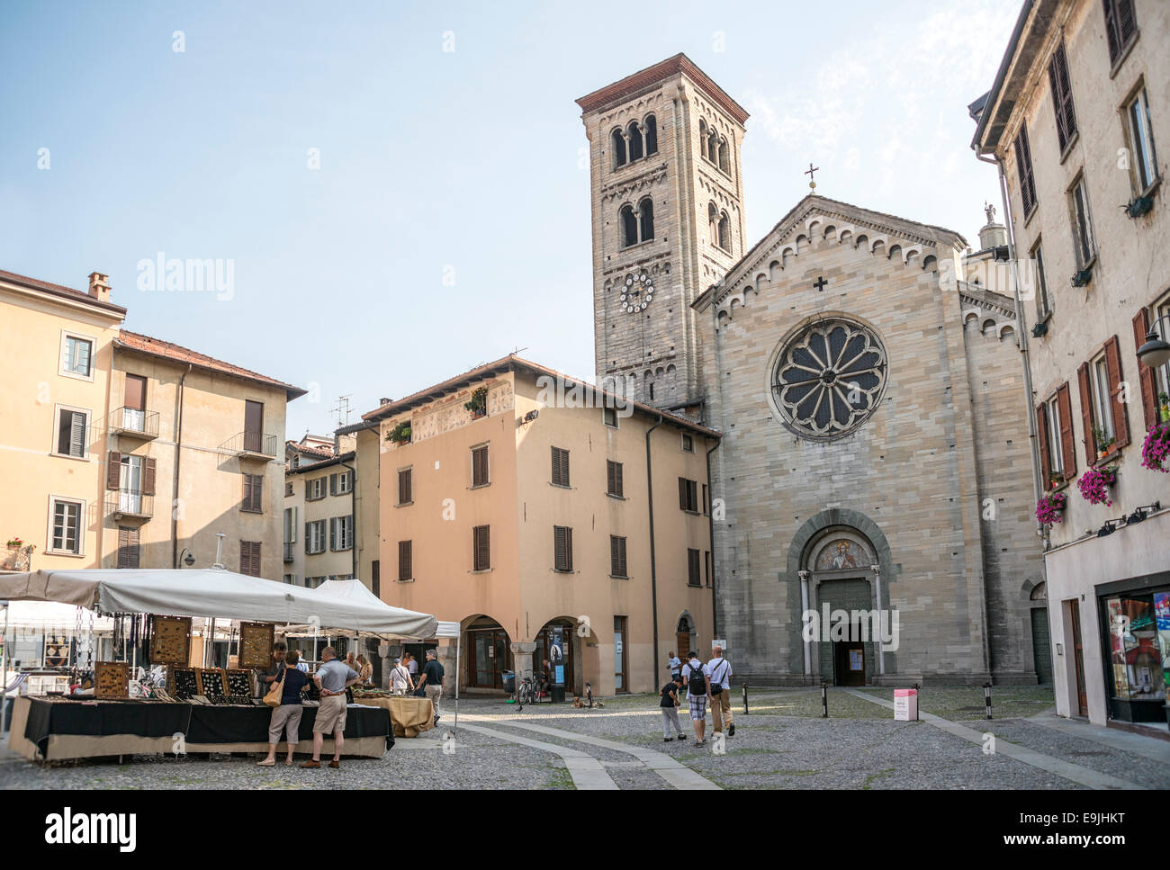 Basilica di San Fedele, Como, Italia | Basilica di San Fedele, Como, Italien Foto Stock