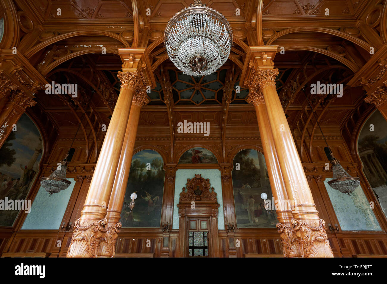 Sala dell'Imperatore, bagni da 1895, Karlovy Vary, Regione di Karlovy Vary, Bohemia Repubblica Ceca Foto Stock