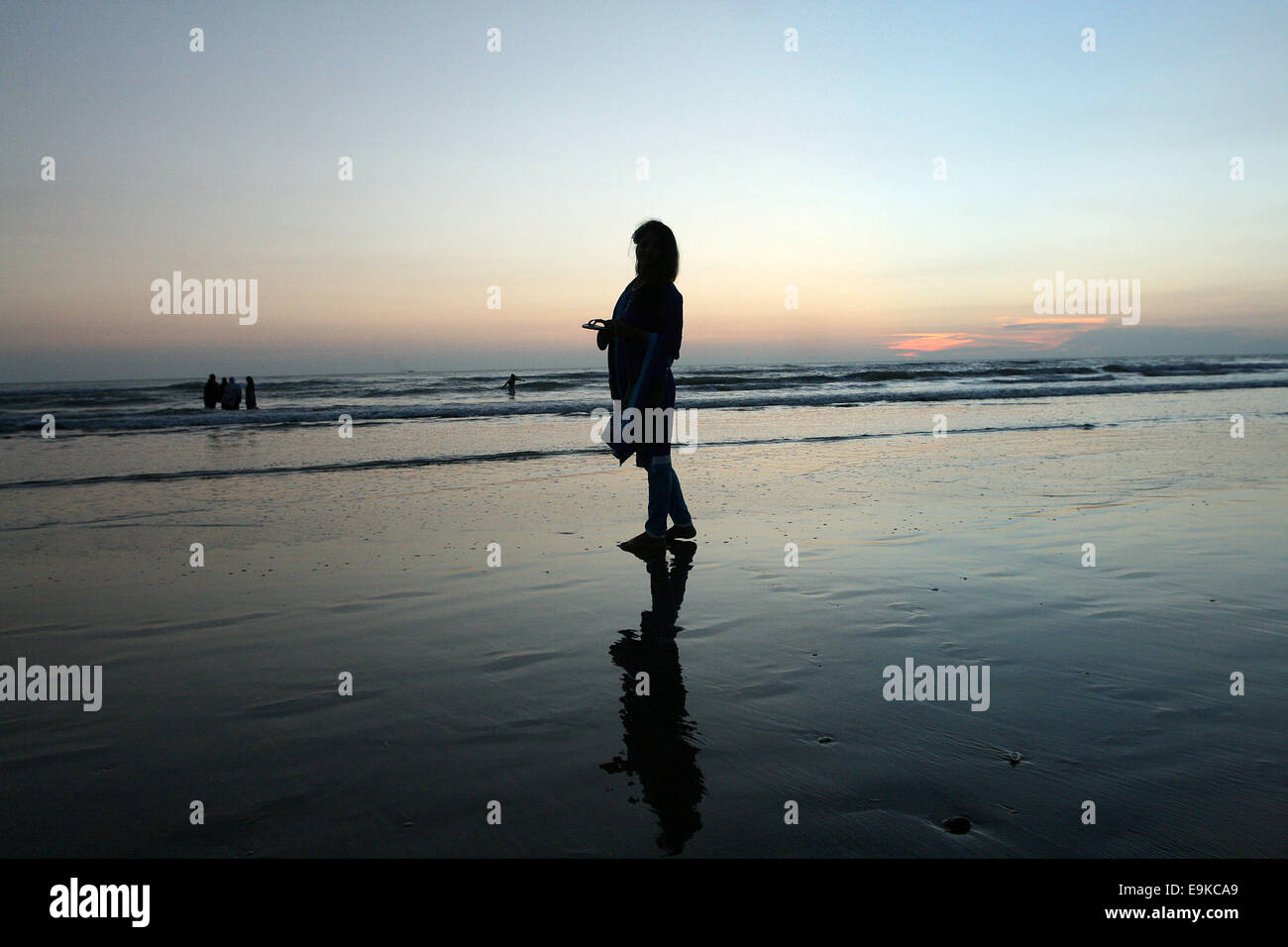 Bangladesh, Cox bazar 16 ottobre 2014. Cox's Bazar spiaggia in Bangladesh. Foto Stock