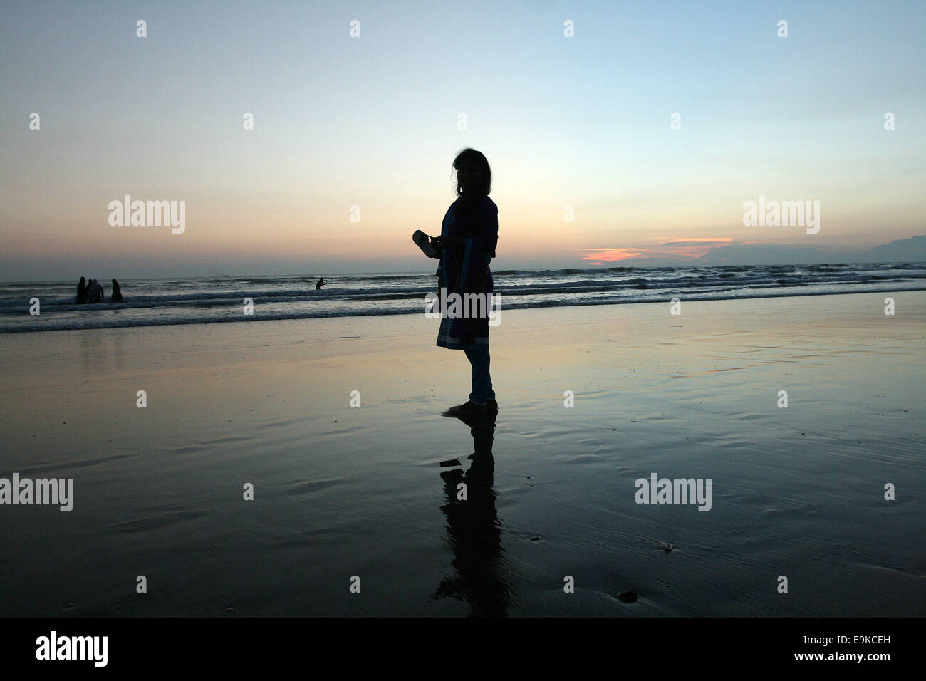 Bangladesh, Cox bazar 16 ottobre 2014. Cox's Bazar spiaggia in Bangladesh. Foto Stock