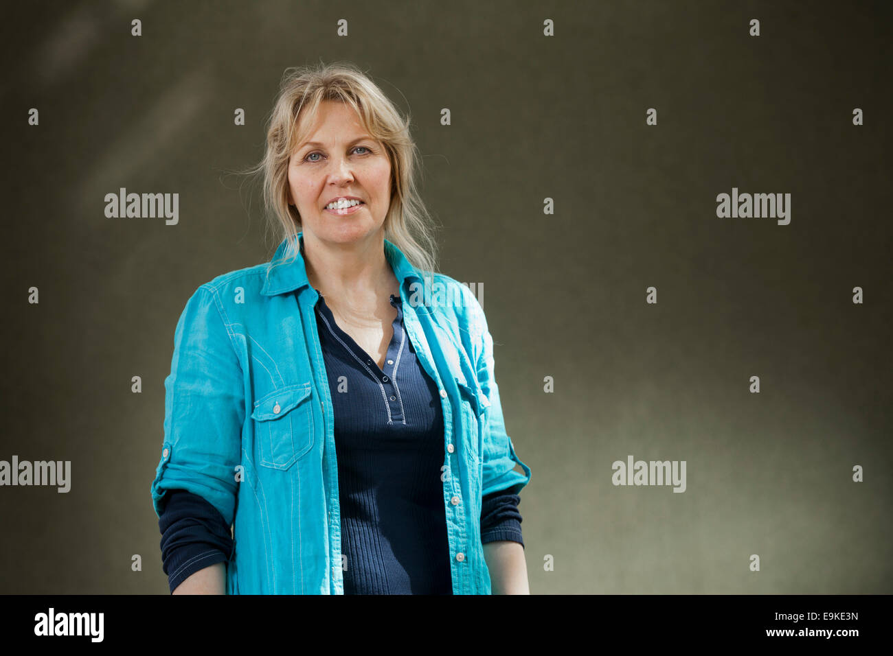 Phillipa Langley, sceneggiatore e capo del Richard III la società, a Edinburgh International Book Festival 2014. Foto Stock