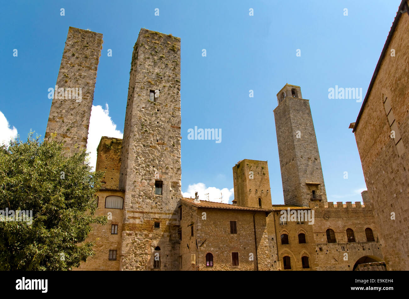 San Gimignano, Siena, Toscana, Italia Foto Stock