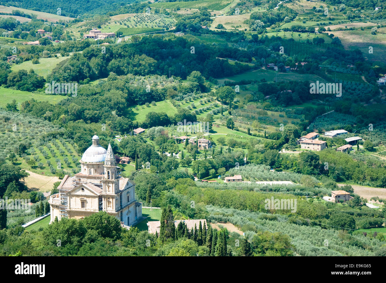 Il Santuario di San Biagio, Montepulciano, Siena, Toscana, Italia Foto Stock
