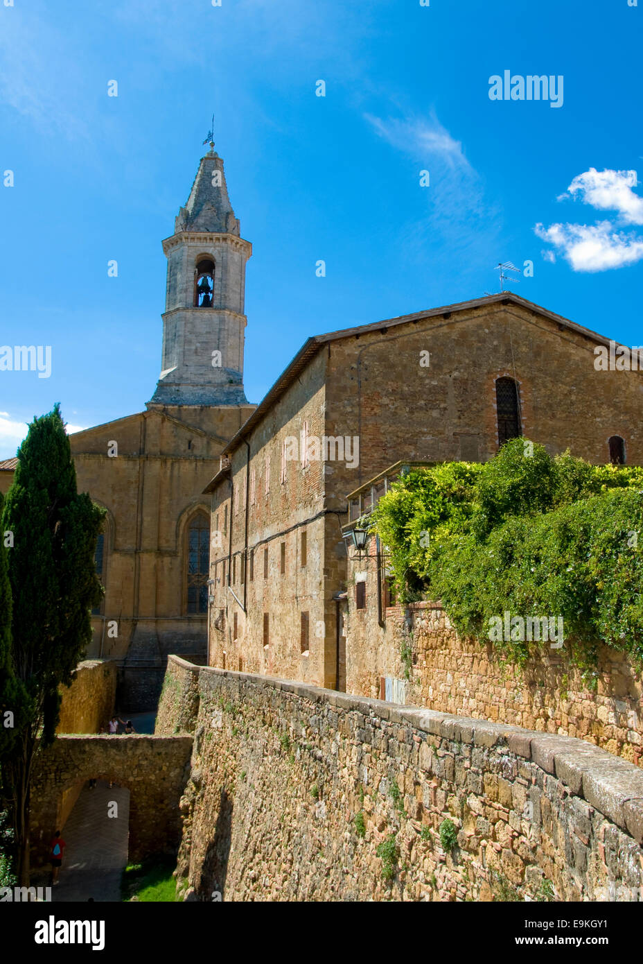 Duomo di Pienza, Val d'Orcia, Siena, Toscana, Italia Foto Stock