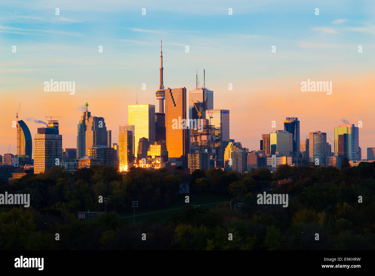 Downtown Toronto a Sunrise Foto Stock