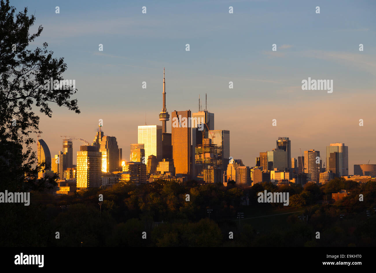 Downtown Toronto a Sunrise Foto Stock