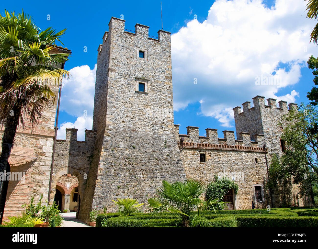 Il castello di Modanella, Toscana, Italia Foto Stock