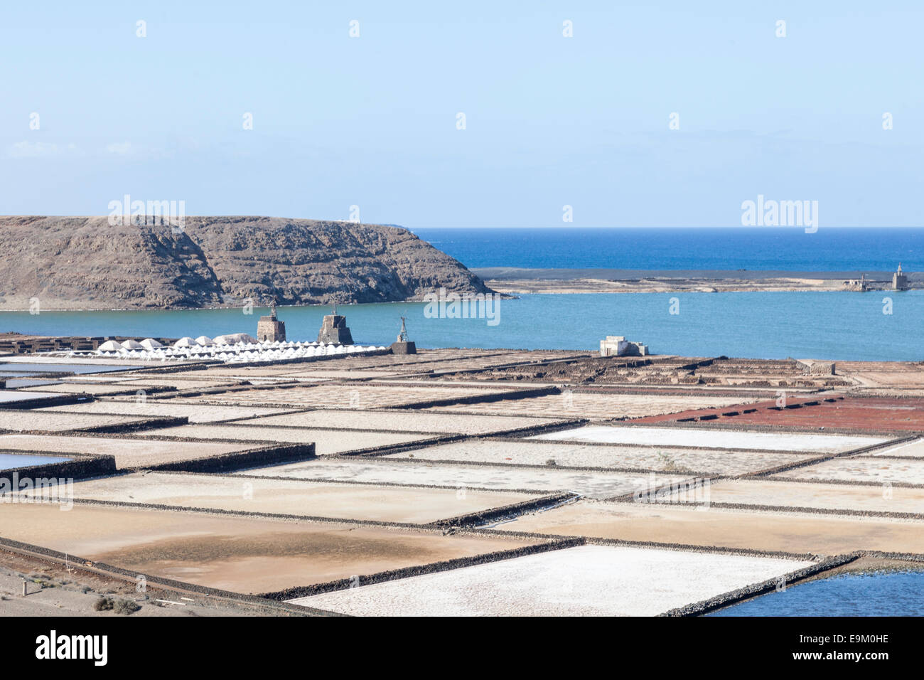 Saline nel sud di Lanzarote Foto Stock