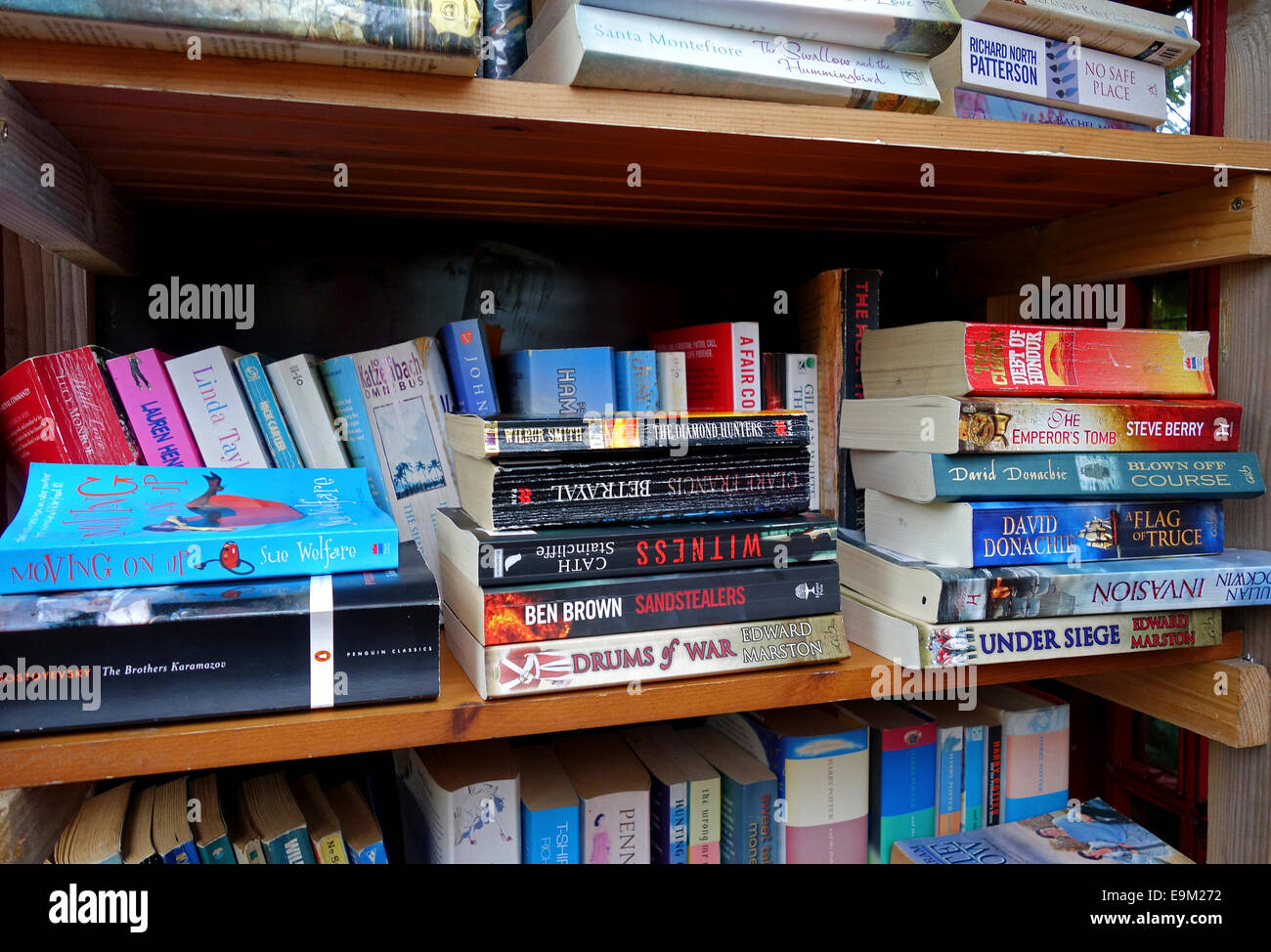 Libri in brossura library Foto Stock