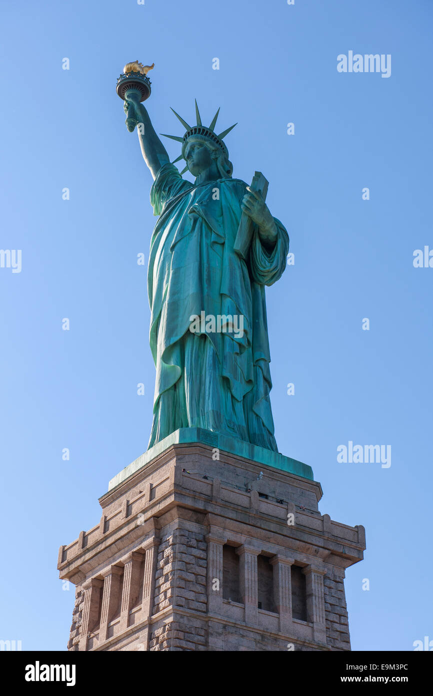 Statua della Libertà di New York, Ellis Island Foto Stock