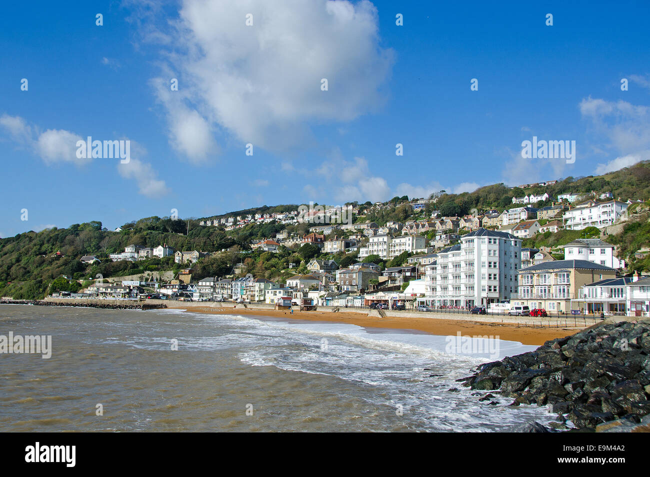 Ventnor lungomare, Isle of Wight, Regno Unito. Foto Stock