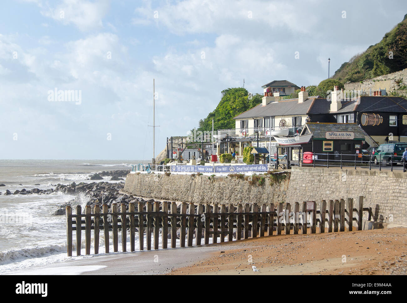 Il Cannocchiale Inn a Ventnor, Isola di Wight. Foto Stock