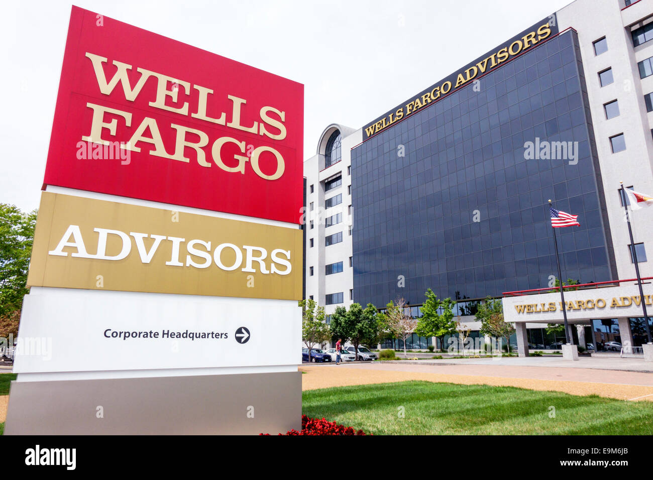 Saint St. Louis Missouri, Wells Fargo Advisors, sede centrale, edificio di uffici, banca, MO140901040 Foto Stock