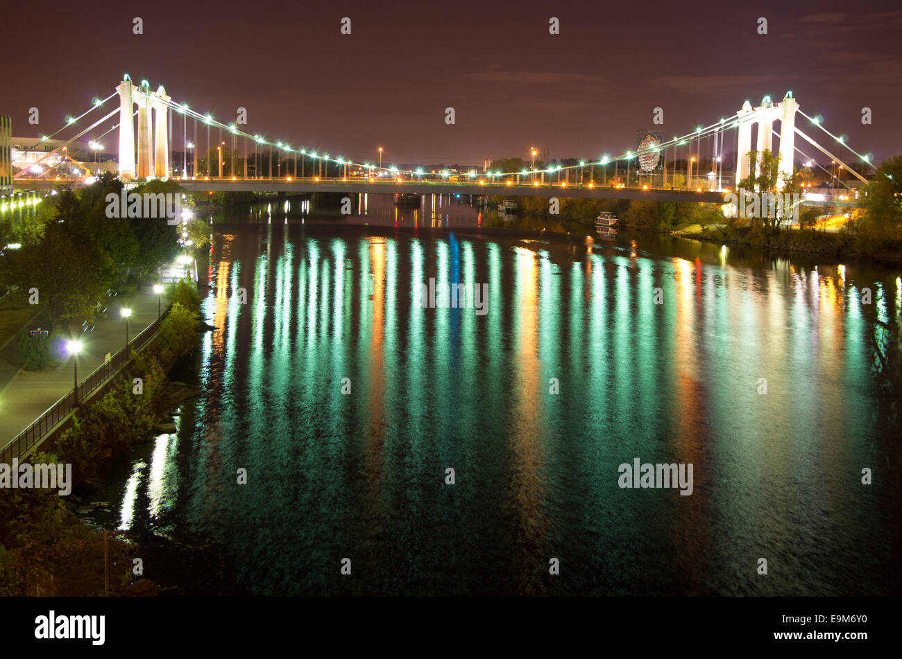 Hennepin Avenue Bridge Foto Stock