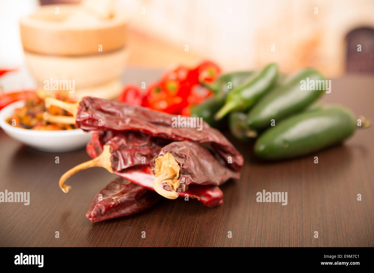 Peperoncino Piccante aji varietà di peperoncino Foto Stock