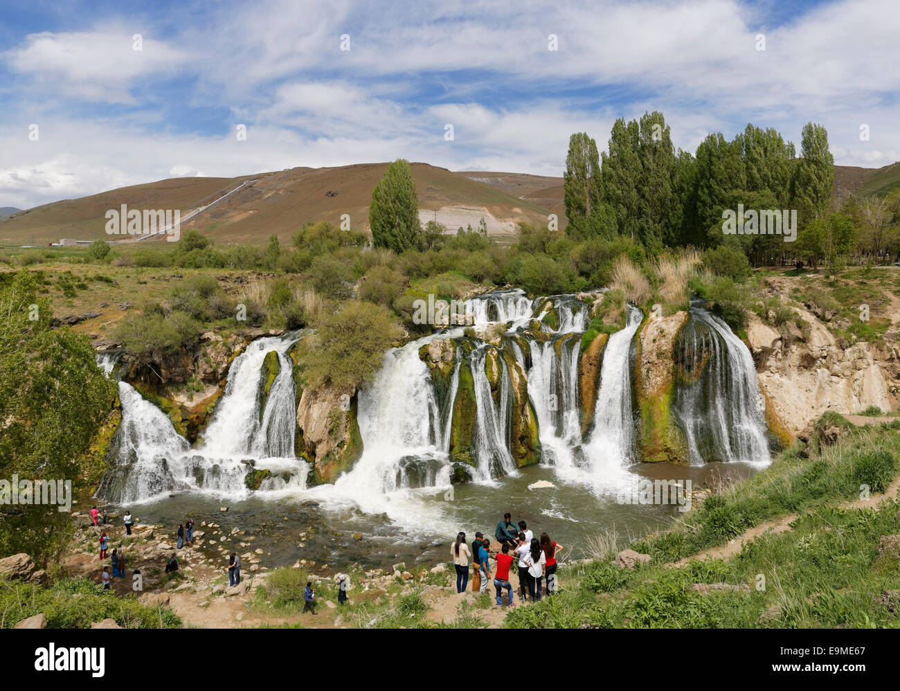 Cascate di Muradiye o Muradiye Şelalesi, Van Provincia, Anatolia Orientale Regione, Anatolia, Turchia Foto Stock