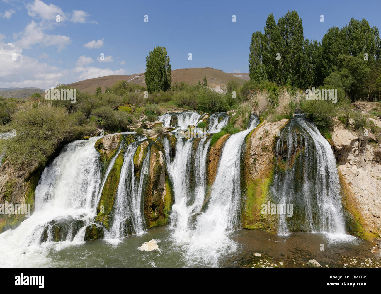 Cascate di Muradiye o Muradiye Şelalesi, Van Provincia, Anatolia Orientale Regione, Anatolia, Turchia Foto Stock