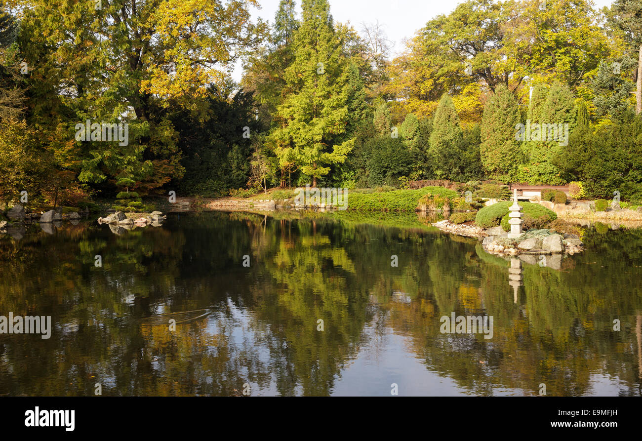 Giardini giapponesi, Wroclaw, Polonia Foto Stock