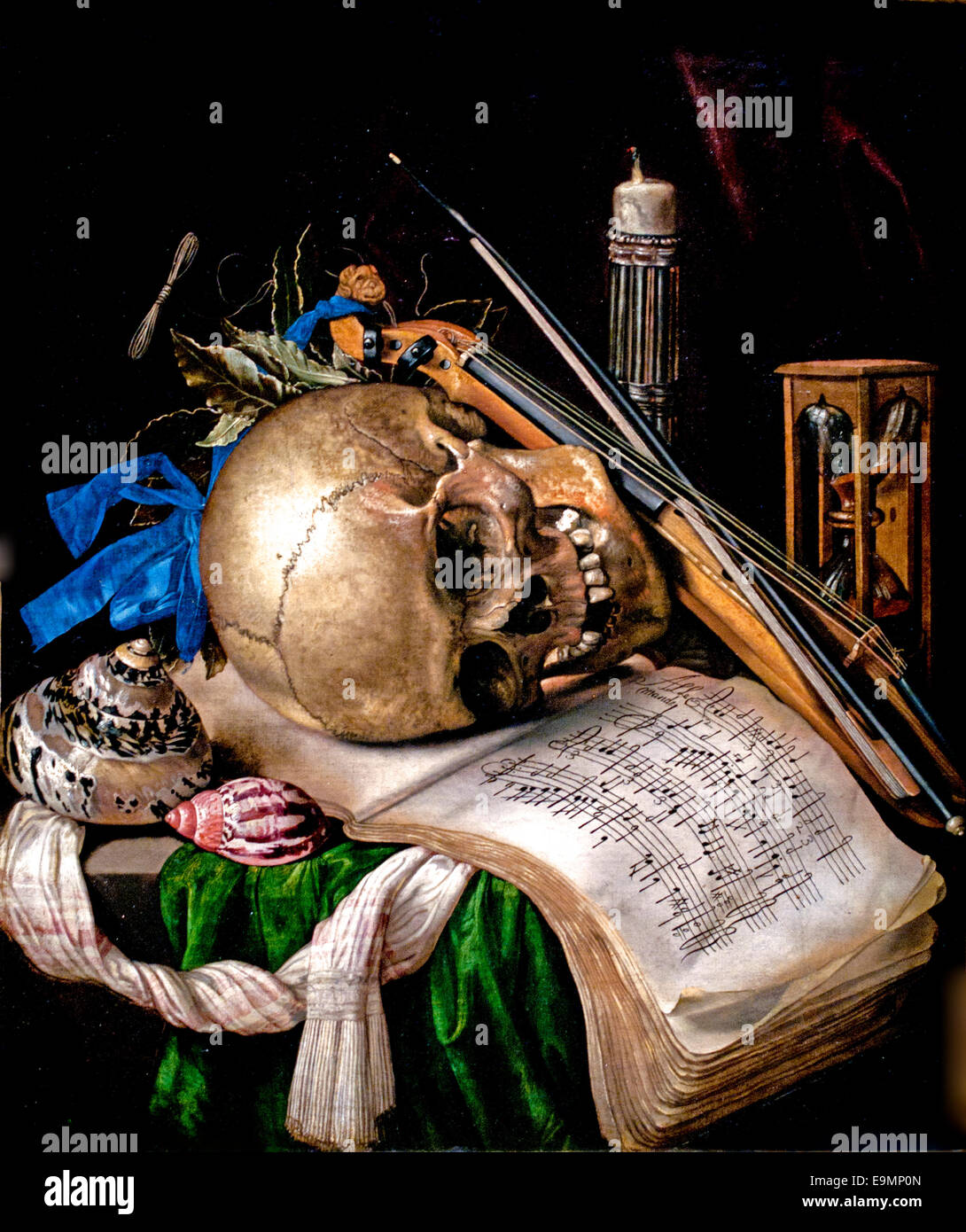 Vanitas da Simon Renard de Saint André 1613-1677 Francia - Francese Foto Stock