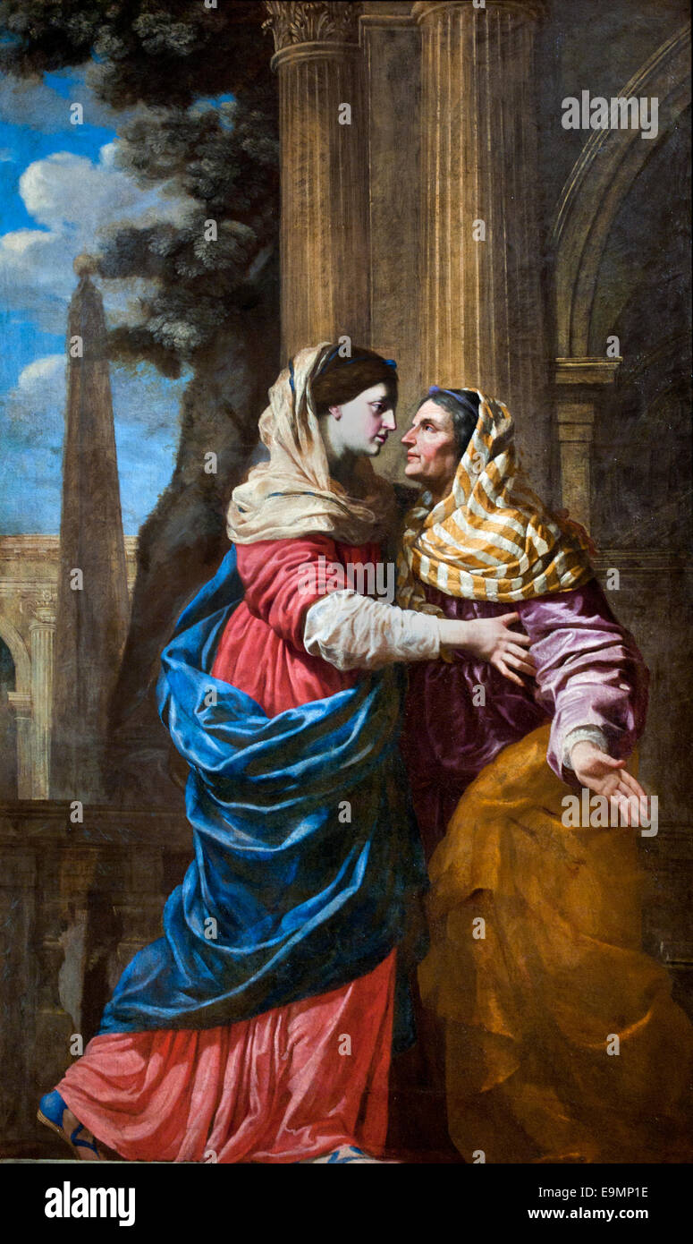 Visitazione 1640-1643 Nicolas Labbé 1608-1647 Francia - Francese Foto Stock