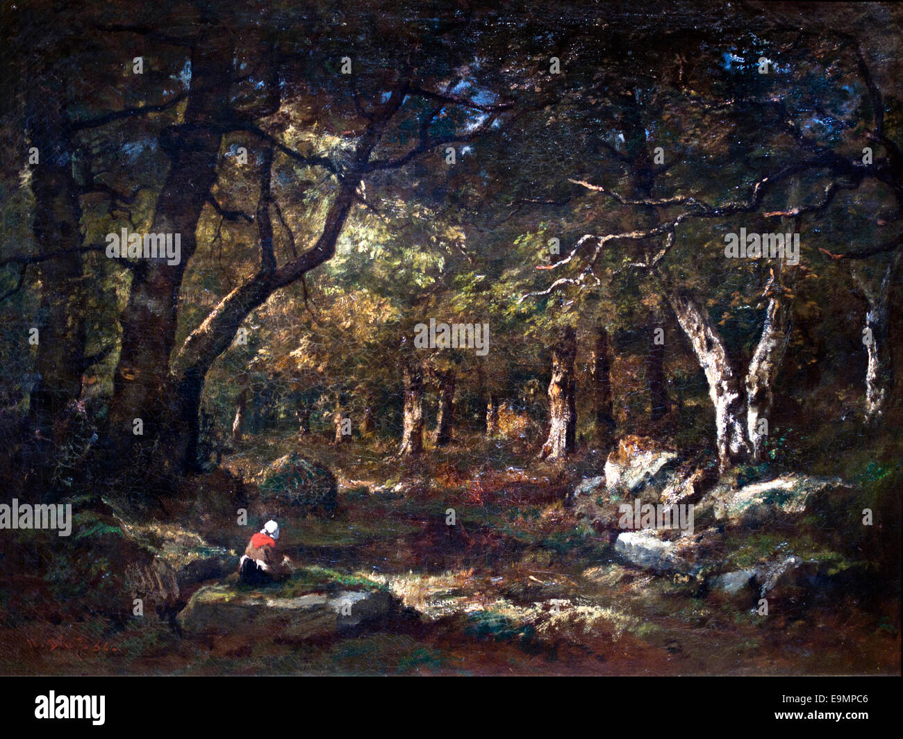 Sous Bois - sottobosco1854 Narcisse Virgilio Díaz (1809-1876) Francia - Francese Foto Stock