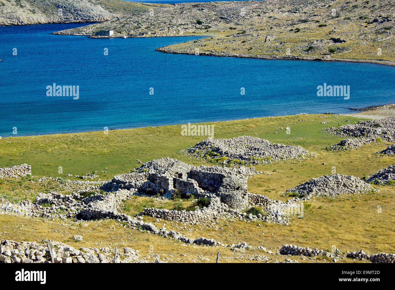 Chiesa Storica rovine , Isola di Krk Foto Stock