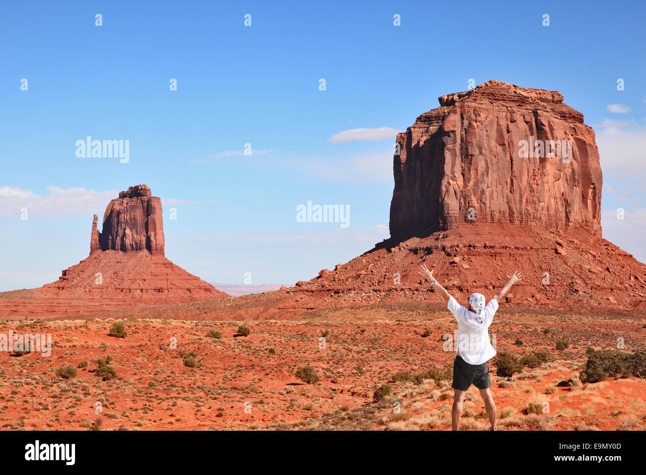 I turisti in Monument Valley Foto Stock