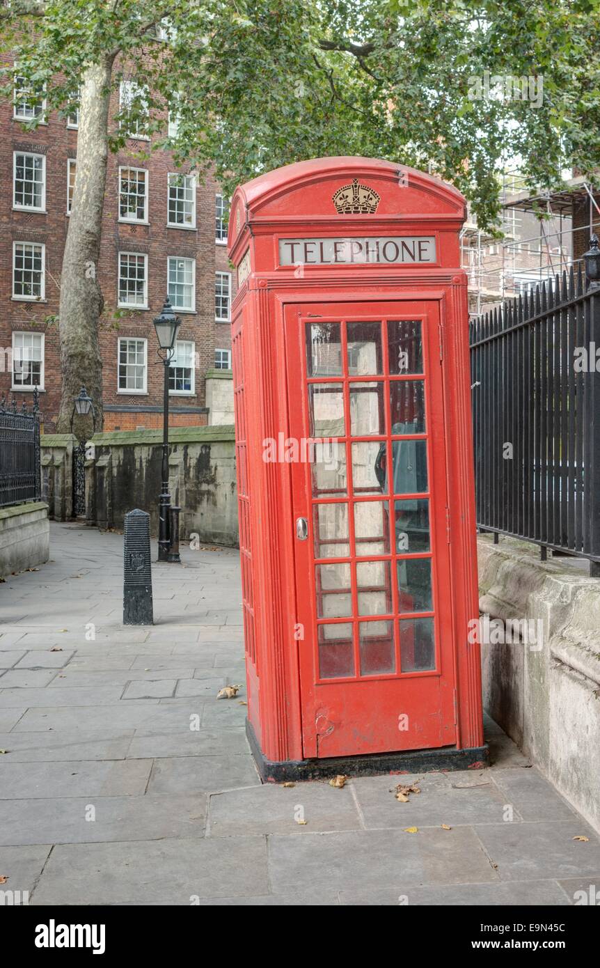 Telefono rosso box Londra Foto Stock