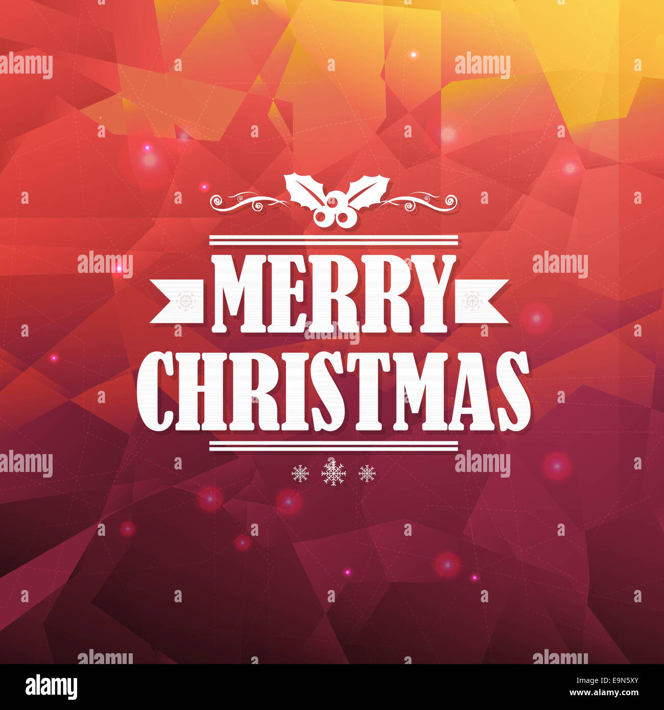 Natale sfondo triangolo Foto Stock