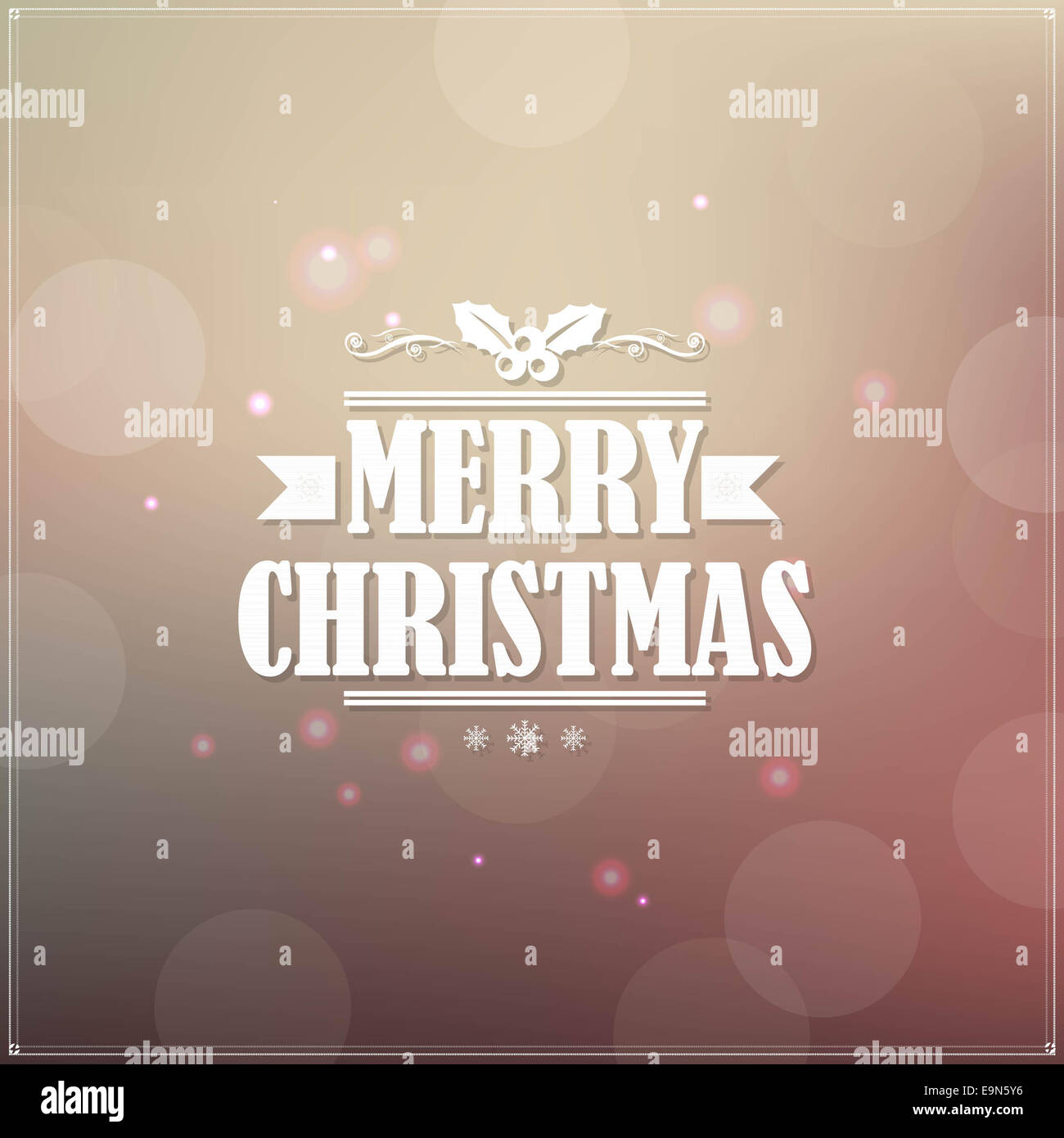 Retrò Banner di Natale Foto Stock