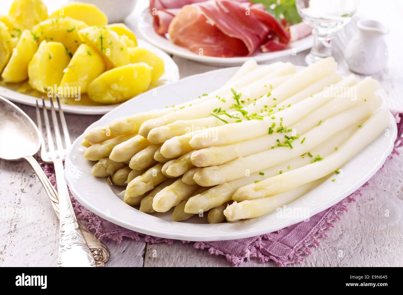 asparagi Foto Stock