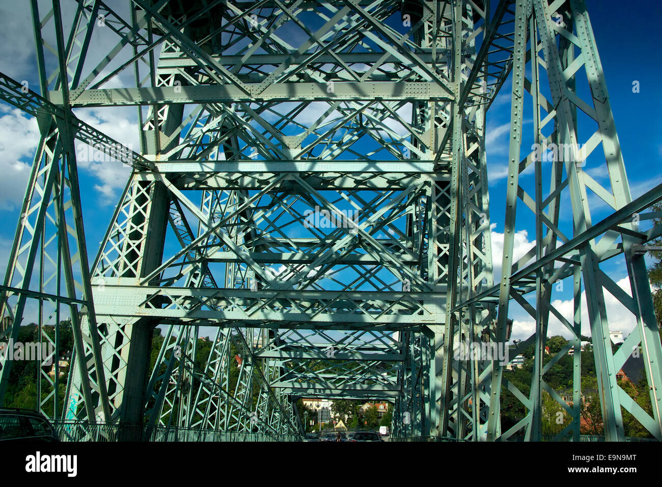 Famoso ponte in Dresden Foto Stock