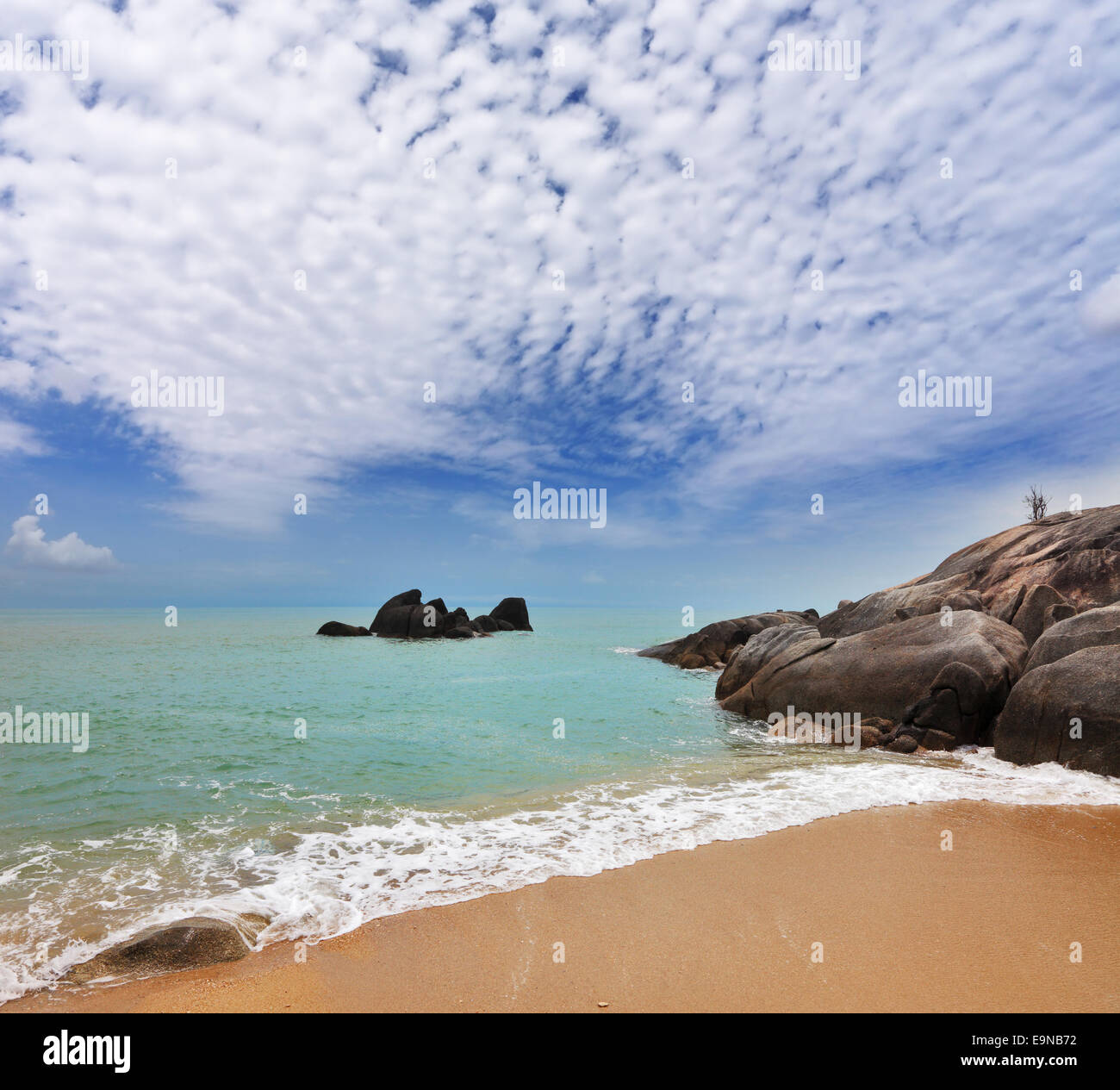 La spiaggia di Lamai su Koh Samui Foto Stock