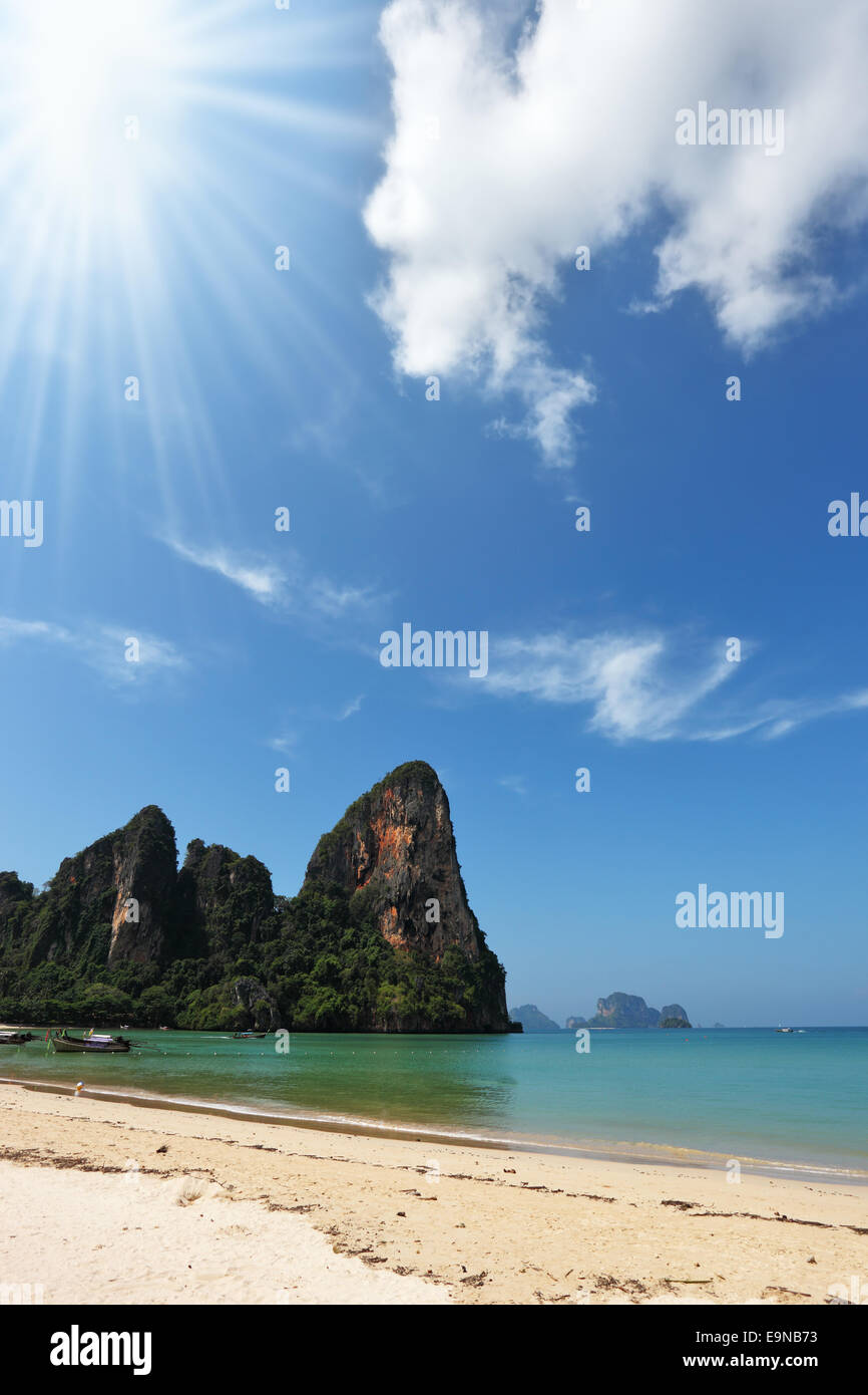 Beach Paradise sull isola Phi-Phi, Thailandia Foto Stock